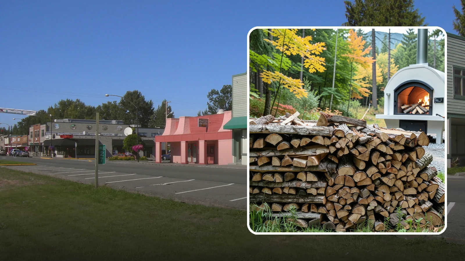 Pizza Oven Firewood in Snoqualmie, King County, WA - Firewood cut short and split thin to fit compact pizza oven chambers and reach cooking heat fast.
