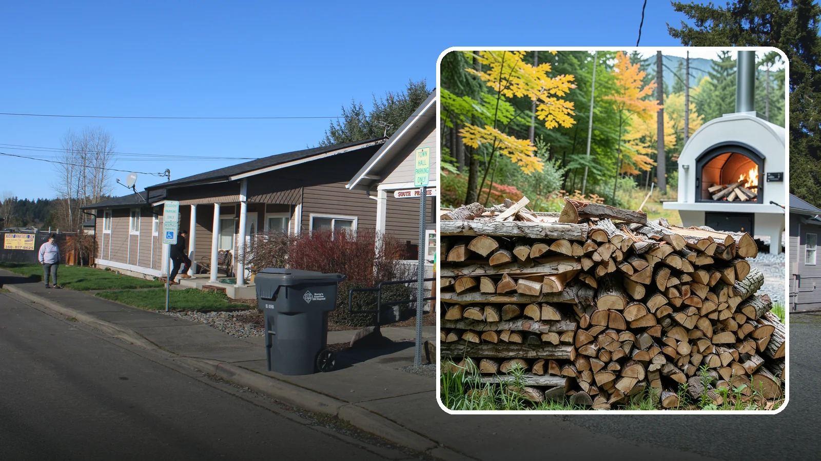 Pizza Oven Firewood in South Prairie, Pierce County, WA - Firewood cut short and split thin to fit compact pizza oven chambers and reach cooking heat fast.