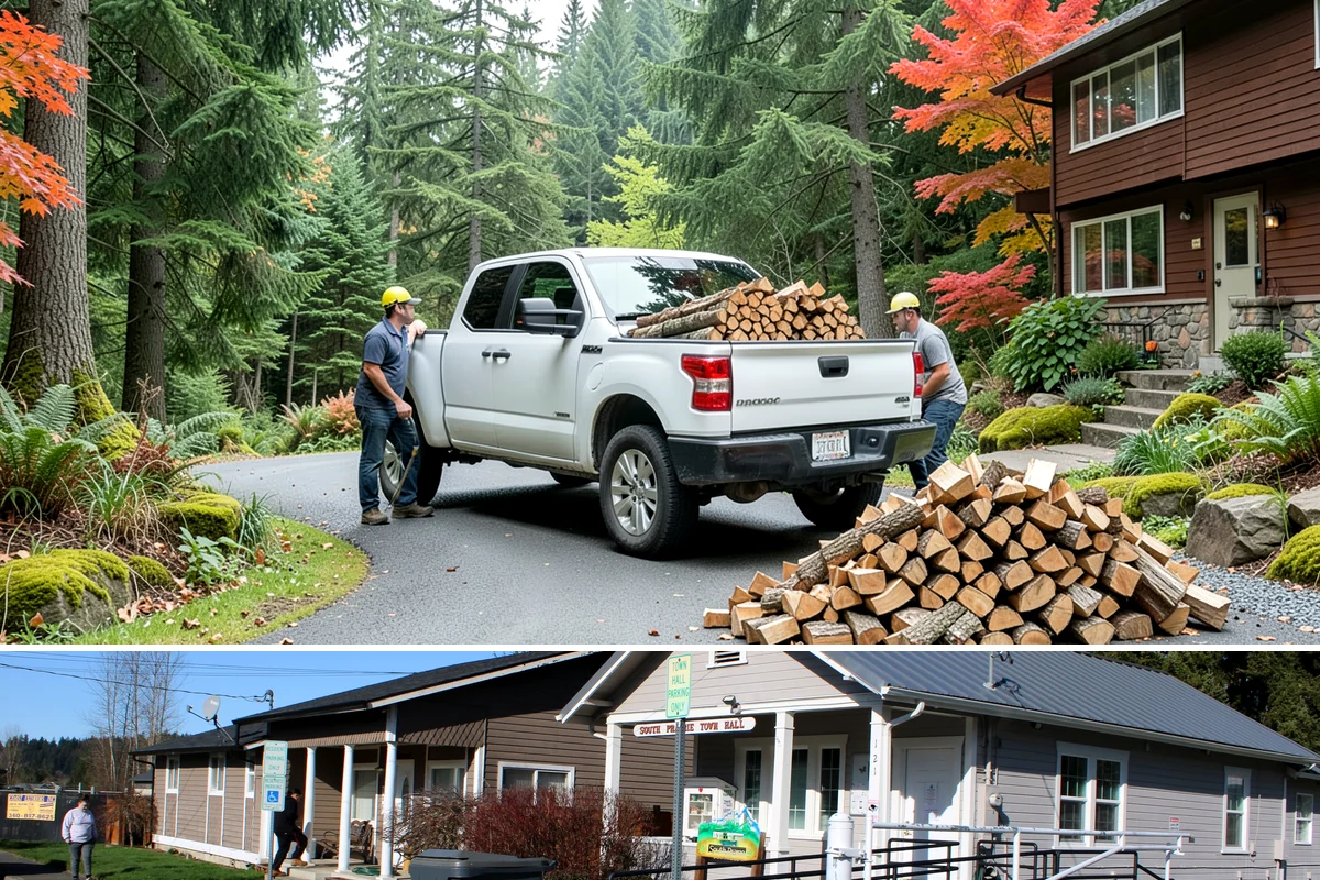 Pizza Oven Firewood in South Prairie, Pierce County, WA - Order in the warmer months so pieces are fully seasoned for clean-burning summer cookouts.