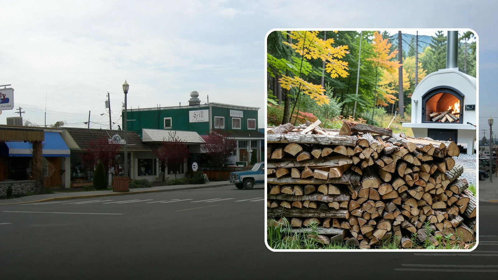 Pizza Oven Firewood in Stanwood, Snohomish County, WA - Firewood cut short and split thin to fit compact pizza oven chambers and reach cooking heat fast.