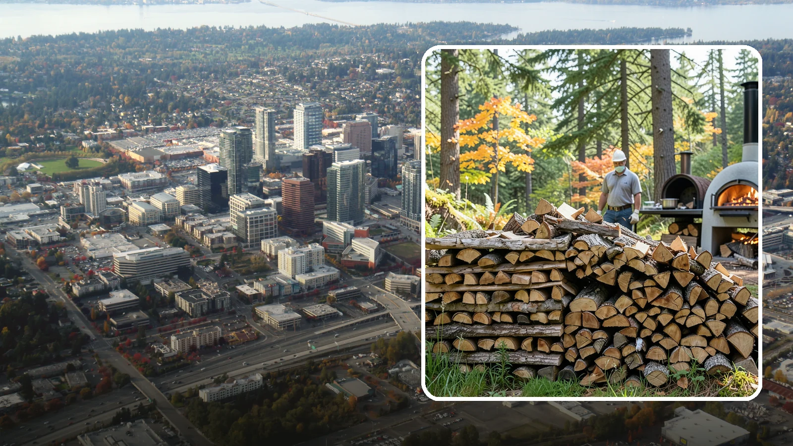 Pizza Oven Wood in Bellevue, King County, WA - Compact, ultra-dry wood cut to fit wood-fired pizza ovens and reach high baking temperatures fast.