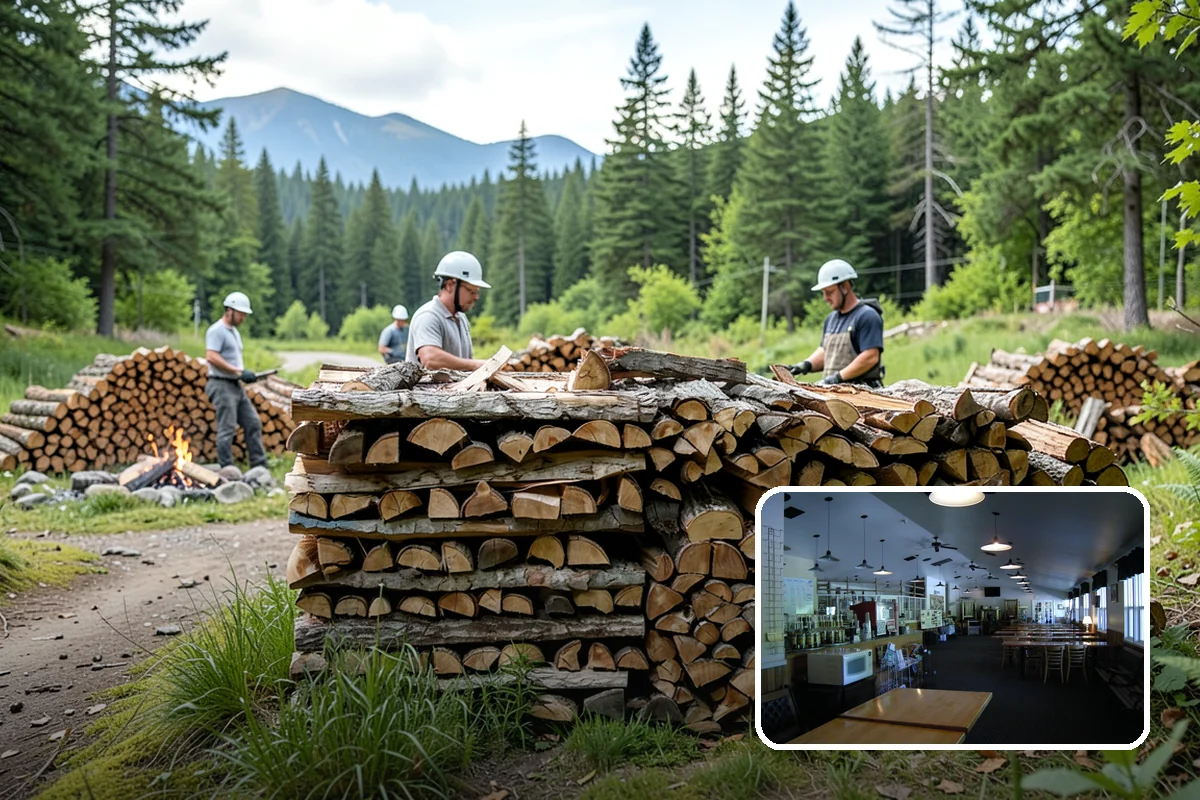 Pizza Oven Wood in Black Diamond, King County, WA - Small splits sized for pizza-oven fireboxes