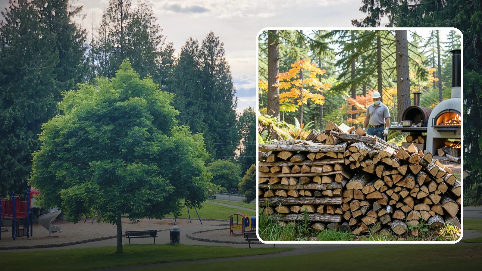Pizza Oven Wood in Bonney Lake, Pierce County, WA - Compact, ultra-dry wood cut to fit wood-fired pizza ovens and reach high baking temperatures fast.