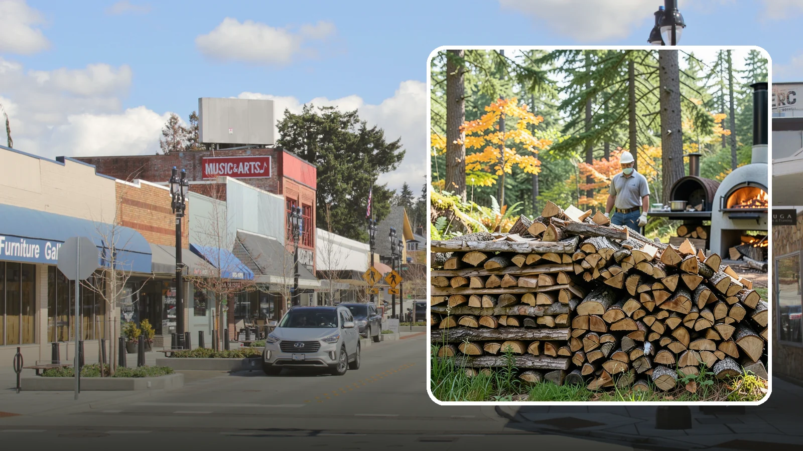 Pizza Oven Wood in Bothell, King County, WA - Compact, ultra-dry wood cut to fit wood-fired pizza ovens and reach high baking temperatures fast.