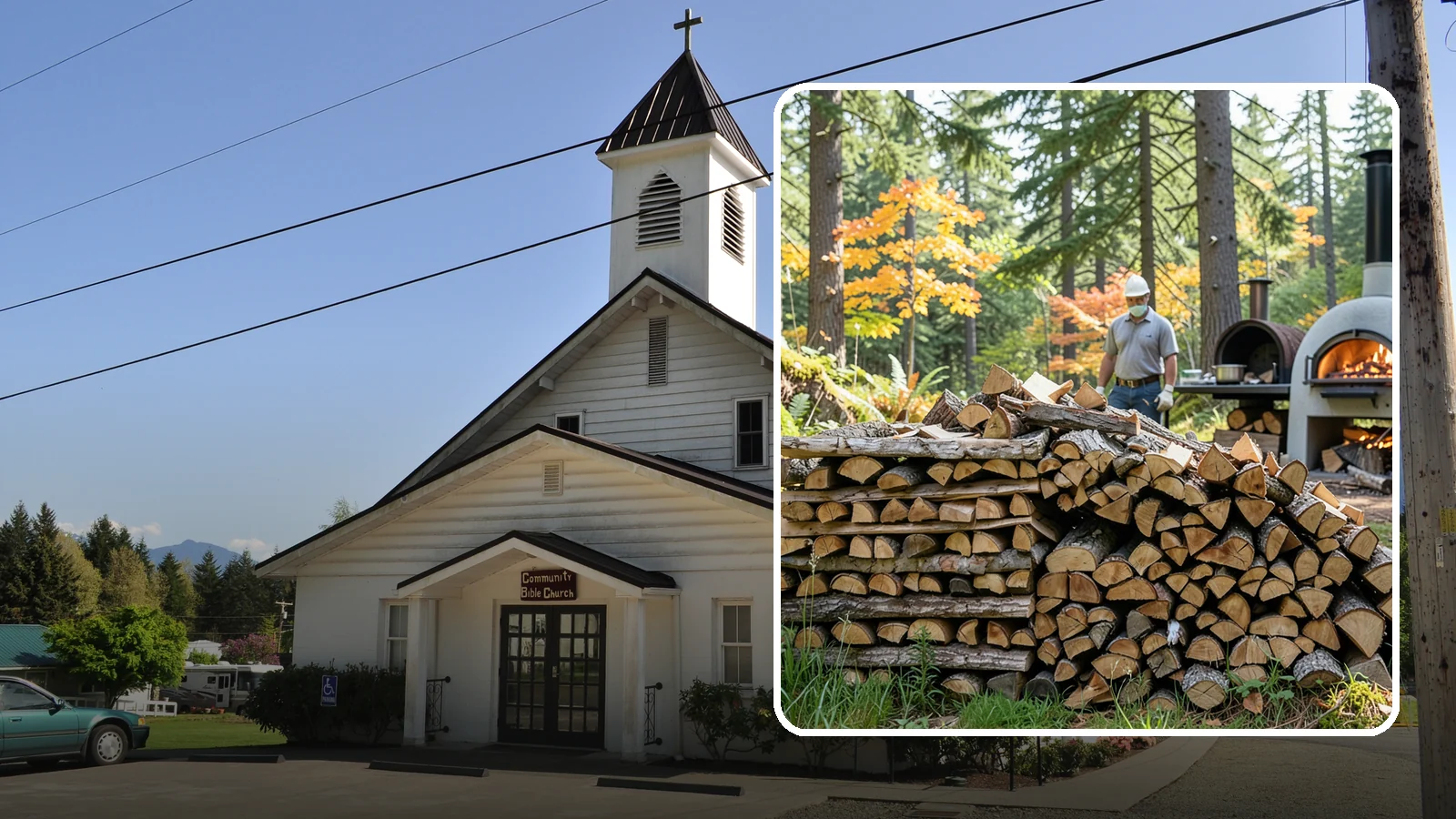 Pizza Oven Wood in Concrete, Skagit County, WA - Compact, ultra-dry wood cut to fit wood-fired pizza ovens and reach high baking temperatures fast.