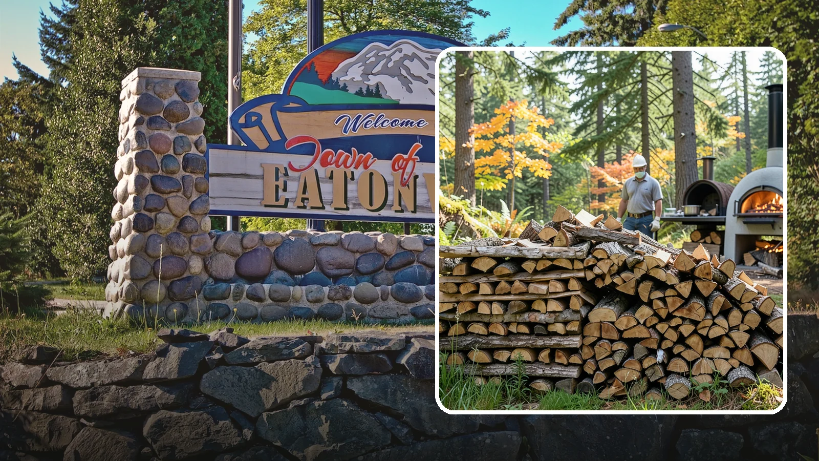 Pizza Oven Wood in Eatonville, Pierce County, WA - Compact, ultra-dry wood cut to fit wood-fired pizza ovens and reach high baking temperatures fast.