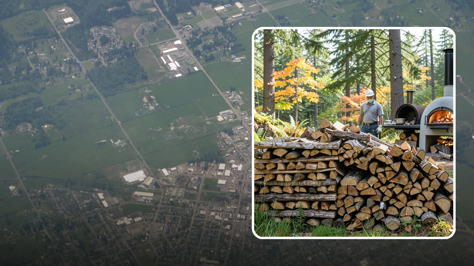 Pizza Oven Wood in Enumclaw, King County, WA - Compact, ultra-dry wood cut to fit wood-fired pizza ovens and reach high baking temperatures fast.