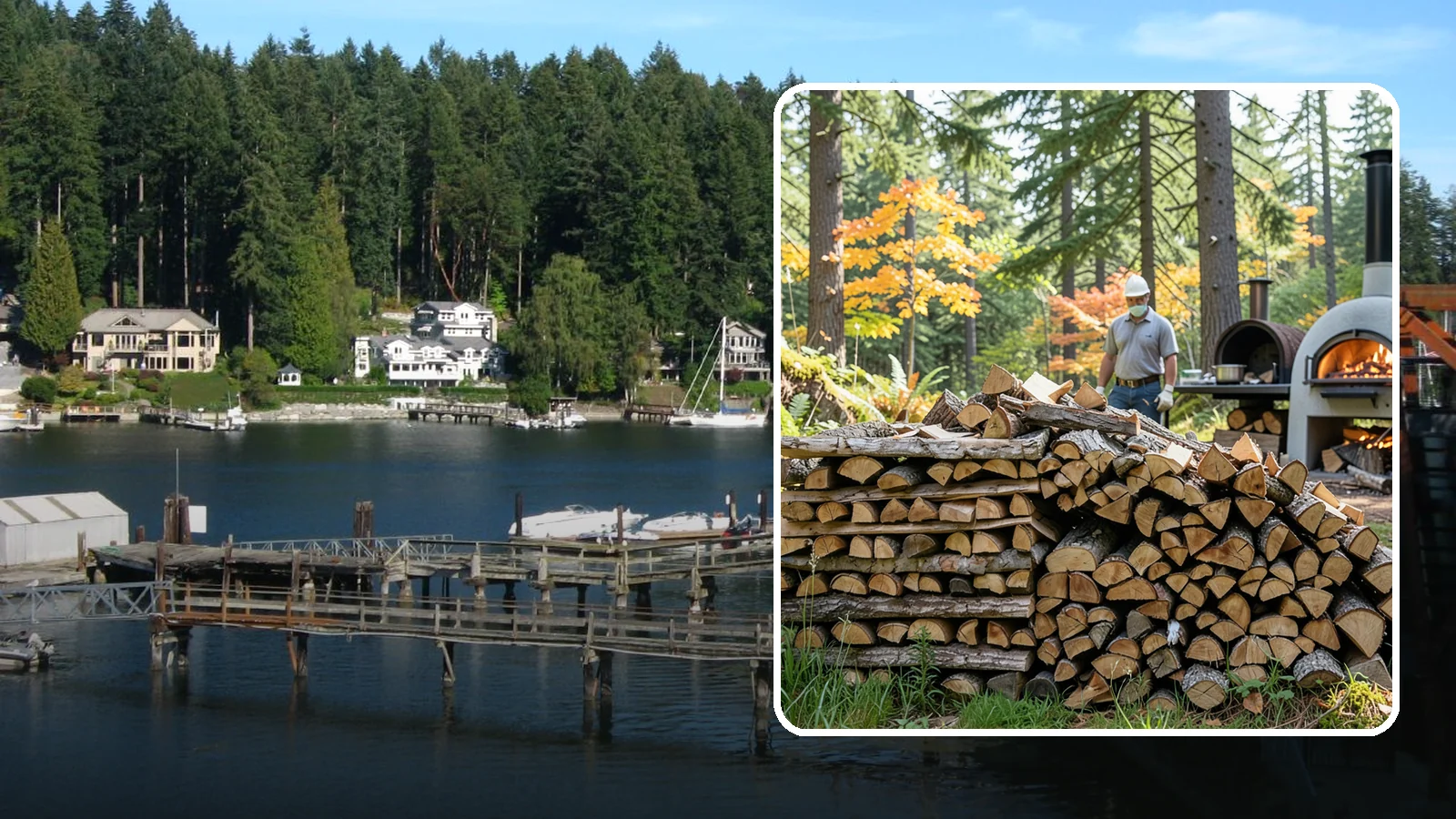 Pizza Oven Wood in Gig Harbor, Pierce County, WA - Compact, ultra-dry wood cut to fit wood-fired pizza ovens and reach high baking temperatures fast.