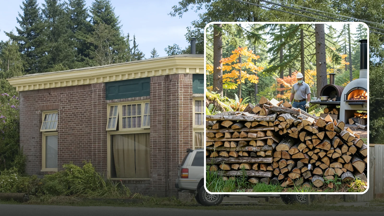 Pizza Oven Wood in Hamilton, Skagit County, WA - Compact, ultra-dry wood cut to fit wood-fired pizza ovens and reach high baking temperatures fast.