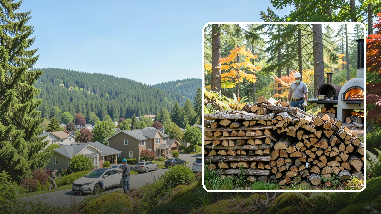 Pizza Oven Wood in Index, Snohomish County, WA - Compact, ultra-dry wood cut to fit wood-fired pizza ovens and reach high baking temperatures fast.