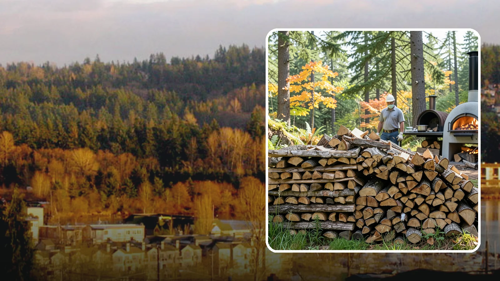 Pizza Oven Wood in Kenmore, King County, WA - Compact, ultra-dry wood cut to fit wood-fired pizza ovens and reach high baking temperatures fast.