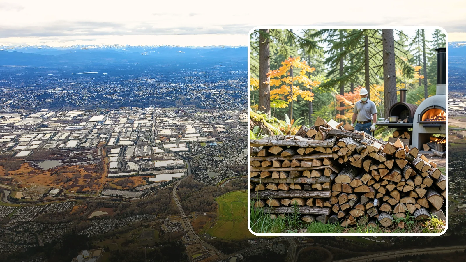 Pizza Oven Wood in Kent, King County, WA - Compact, ultra-dry wood cut to fit wood-fired pizza ovens and reach high baking temperatures fast.