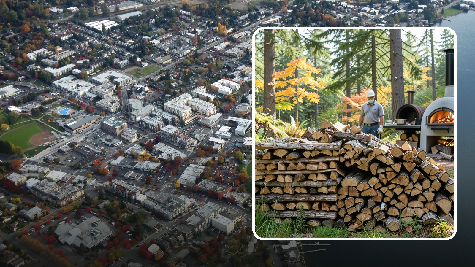 Pizza Oven Wood in Kirkland, King County, WA - Compact, ultra-dry wood cut to fit wood-fired pizza ovens and reach high baking temperatures fast.