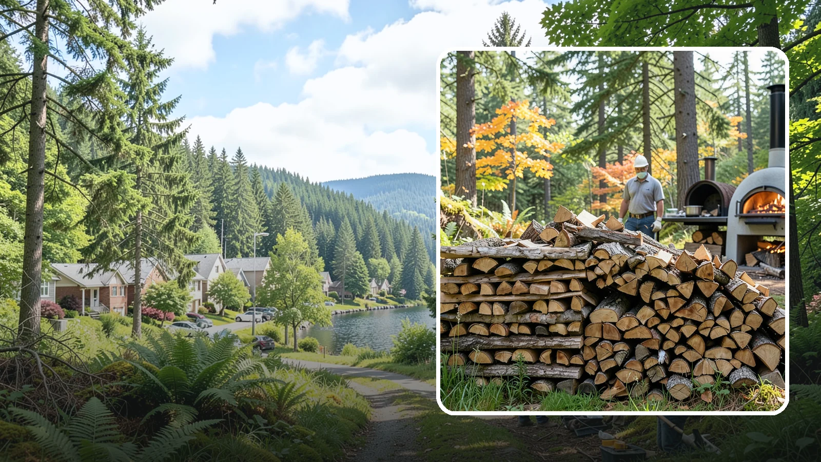 Pizza Oven Wood in Lake Forest Park, King County, WA - Compact, ultra-dry wood cut to fit wood-fired pizza ovens and reach high baking temperatures fast.