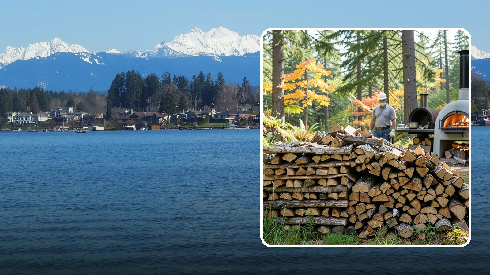 Pizza Oven Wood in Lake Stevens, Snohomish County, WA - Compact, ultra-dry wood cut to fit wood-fired pizza ovens and reach high baking temperatures fast.