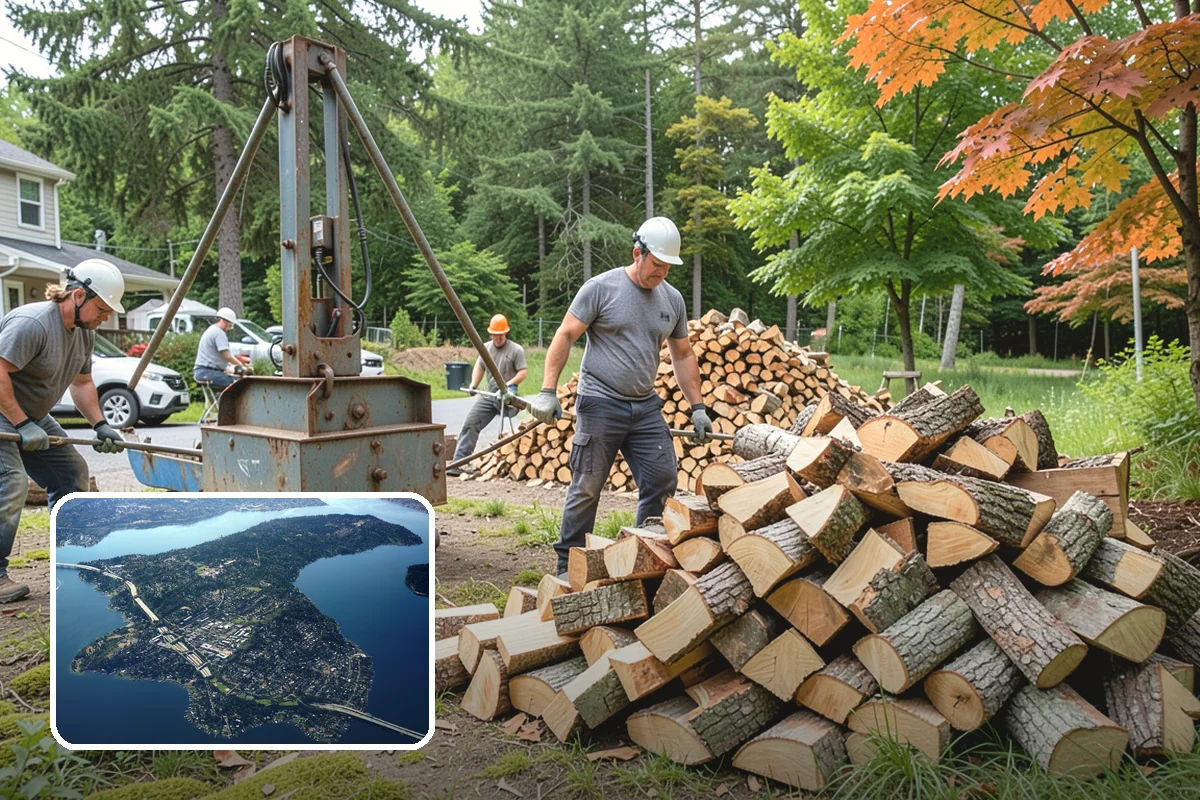 Pizza Oven Wood in Mercer Island, King County, WA - Small splits sized for pizza-oven fireboxes