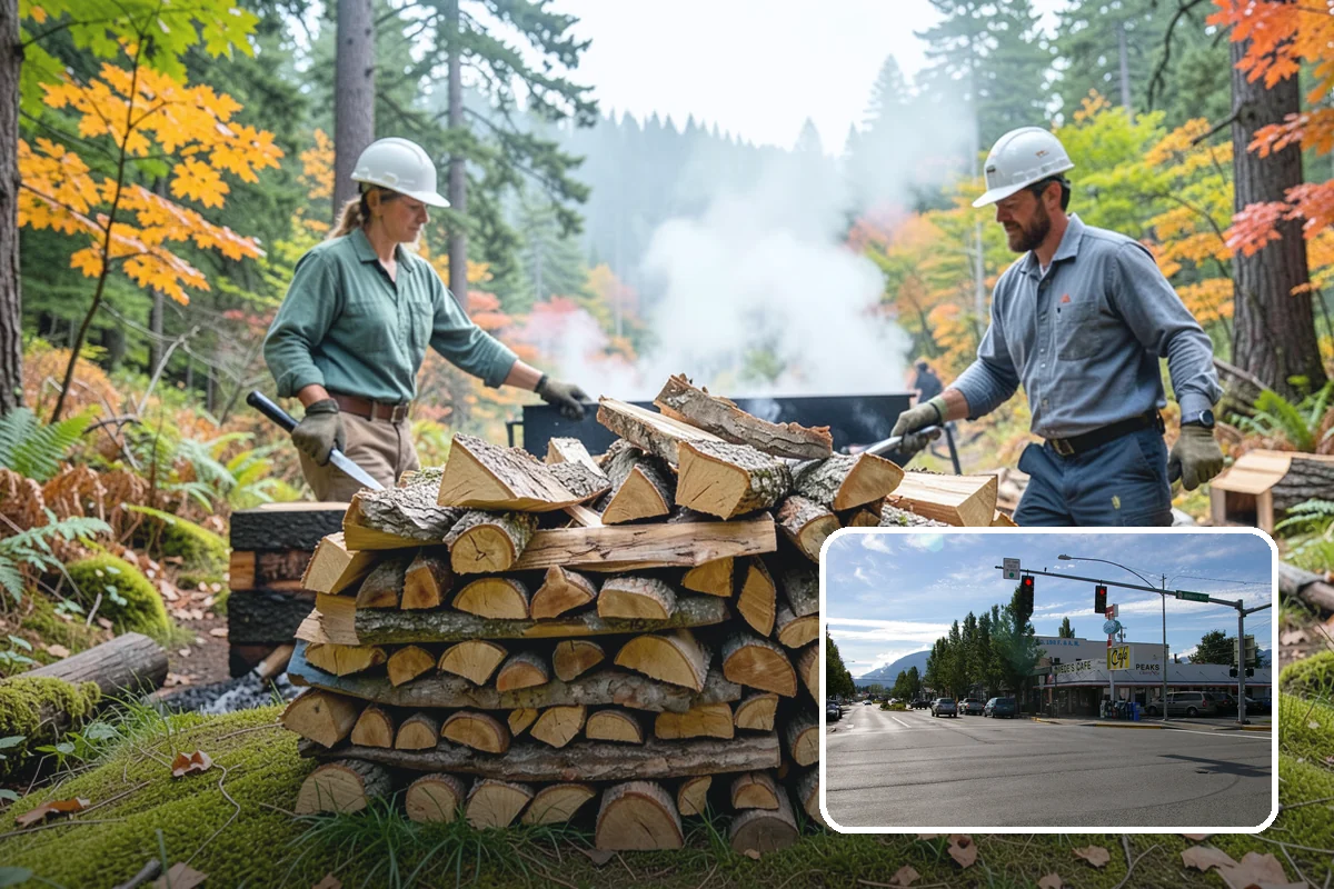 Pizza Oven Wood in North Bend, King County, WA - Small splits sized for pizza-oven fireboxes