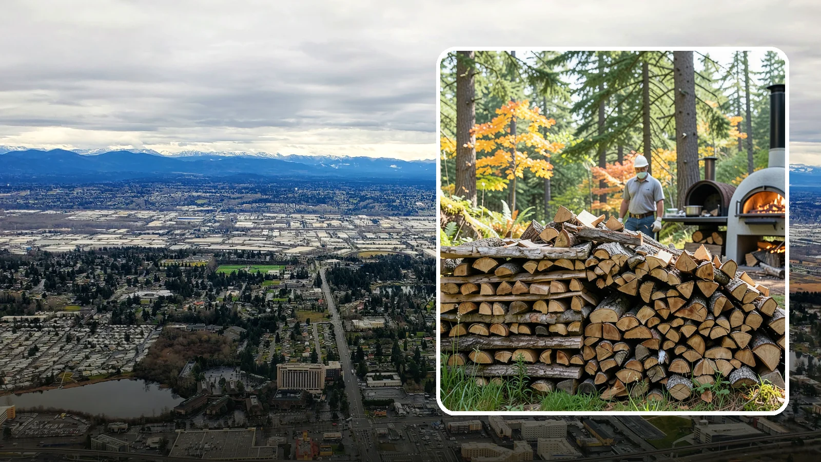 Pizza Oven Wood in SeaTac, WA - Compact, ultra-dry wood cut to fit wood-fired pizza ovens and reach high baking temperatures fast.
