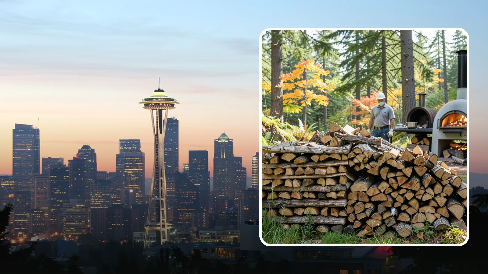 Pizza Oven Wood in Seattle, King County, WA - Compact, ultra-dry wood cut to fit wood-fired pizza ovens and reach high baking temperatures fast.