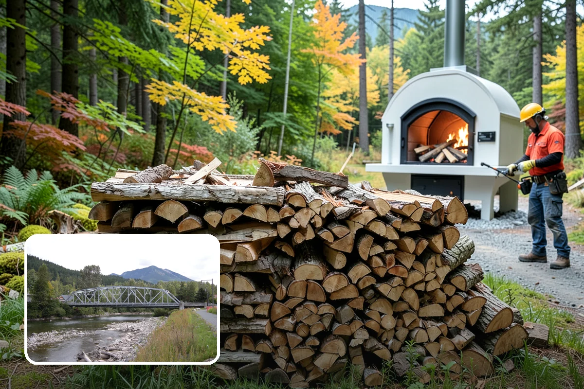 Pizza Oven Wood in Skykomish, King County, WA - Small splits sized for pizza-oven fireboxes