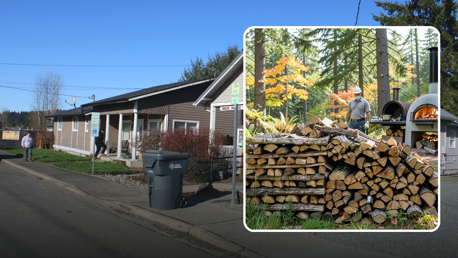 Pizza Oven Wood in South Prairie, Pierce County, WA - Compact, ultra-dry wood cut to fit wood-fired pizza ovens and reach high baking temperatures fast.