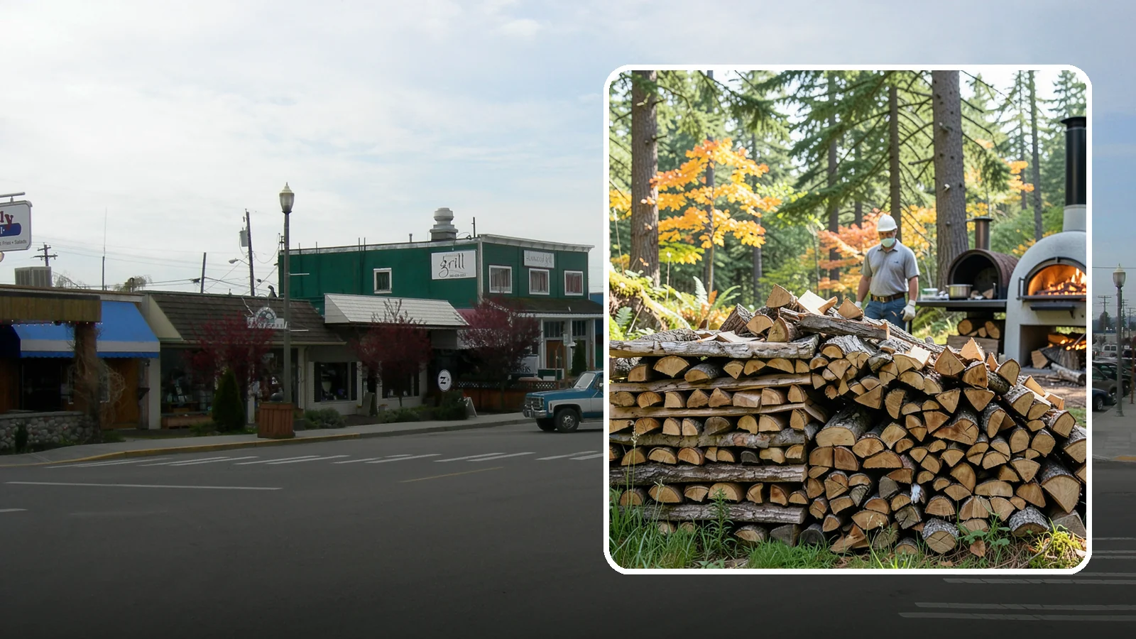 Pizza Oven Wood in Stanwood, Snohomish County, WA - Compact, ultra-dry wood cut to fit wood-fired pizza ovens and reach high baking temperatures fast.