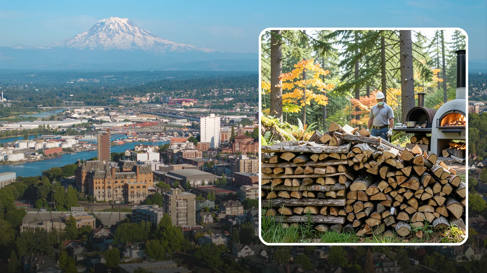 Pizza Oven Wood in Tacoma, Pierce County, WA - Compact, ultra-dry wood cut to fit wood-fired pizza ovens and reach high baking temperatures fast.