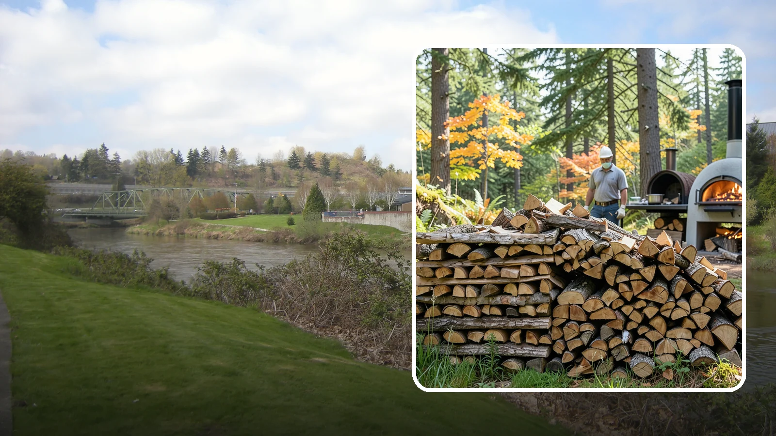 Pizza Oven Wood in Tukwila, King County, WA - Compact, ultra-dry wood cut to fit wood-fired pizza ovens and reach high baking temperatures fast.