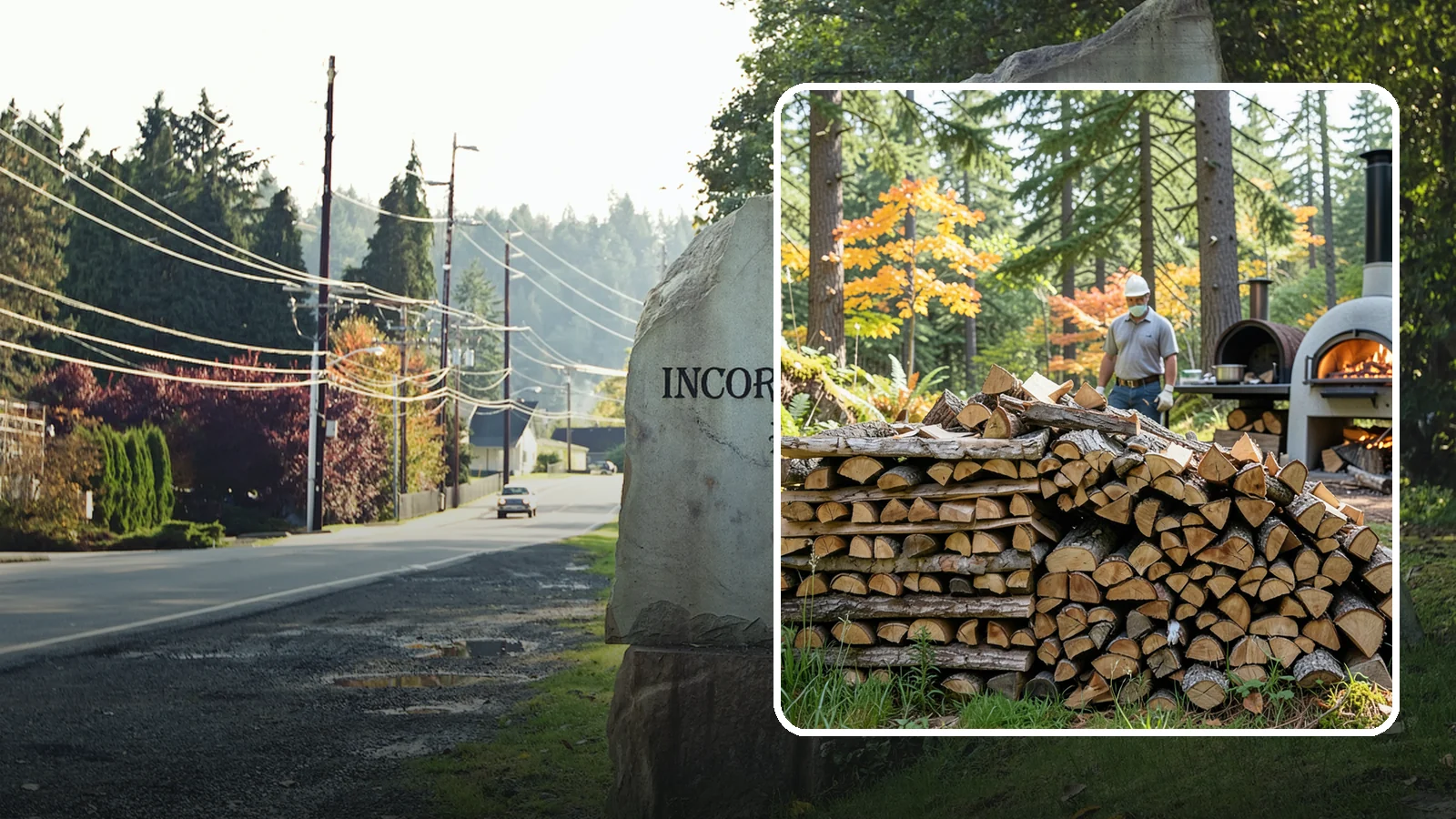 Pizza Oven Wood in Wilkeson, Pierce County, WA - Compact, ultra-dry wood cut to fit wood-fired pizza ovens and reach high baking temperatures fast.