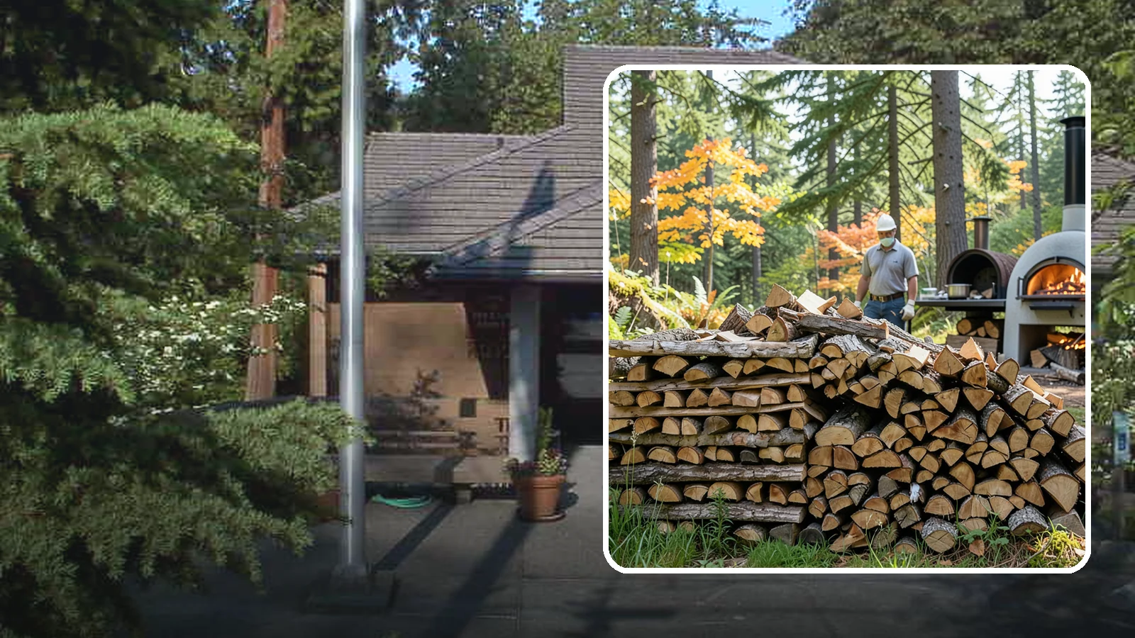 Pizza Oven Wood in Yarrow Point, King County, WA - Compact, ultra-dry wood cut to fit wood-fired pizza ovens and reach high baking temperatures fast.