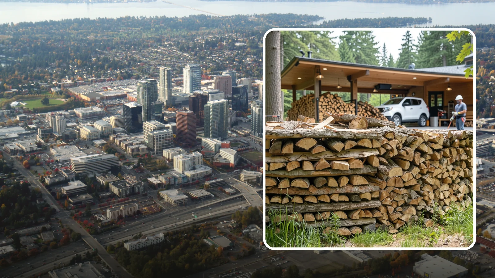 Pizza Restaurant Firewood in Bellevue, King County, WA - We keep Pacific Northwest pizzerias stocked with dry, clean-burning wood cut to fit wood-fired pizza ovens.