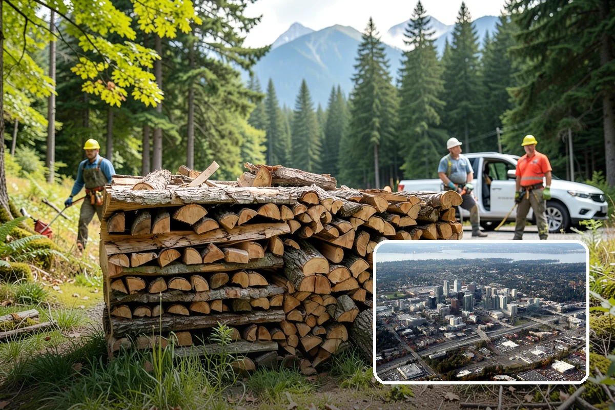 Pizza Restaurant Firewood in Bellevue, King County, WA - Wood sized to fit pizza oven fireboxes