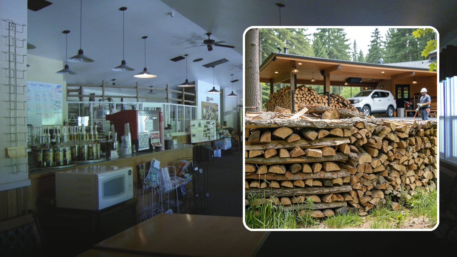 Pizza Restaurant Firewood in Black Diamond, King County, WA - We keep Pacific Northwest pizzerias stocked with dry, clean-burning wood cut to fit wood-fired pizza ovens.