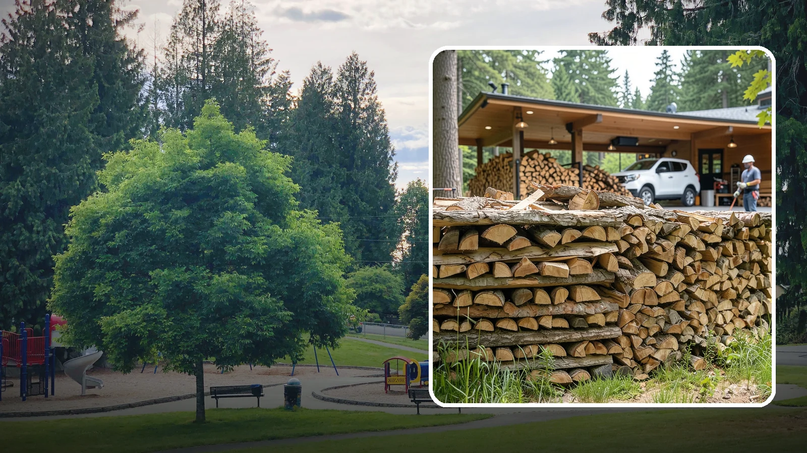 Pizza Restaurant Firewood in Bonney Lake, Pierce County, WA - We keep Pacific Northwest pizzerias stocked with dry, clean-burning wood cut to fit wood-fired pizza ovens.
