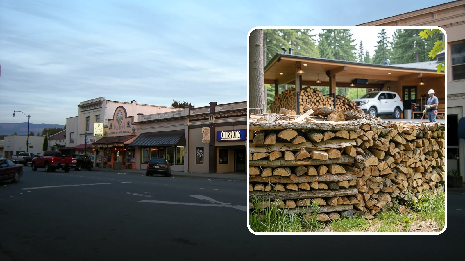 Pizza Restaurant Firewood in Burlington, Skagit County, WA - We keep Pacific Northwest pizzerias stocked with dry, clean-burning wood cut to fit wood-fired pizza ovens.