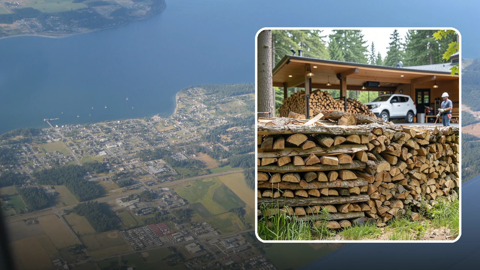 Pizza Restaurant Firewood in Coupeville, Island County, WA - We keep Pacific Northwest pizzerias stocked with dry, clean-burning wood cut to fit wood-fired pizza ovens.