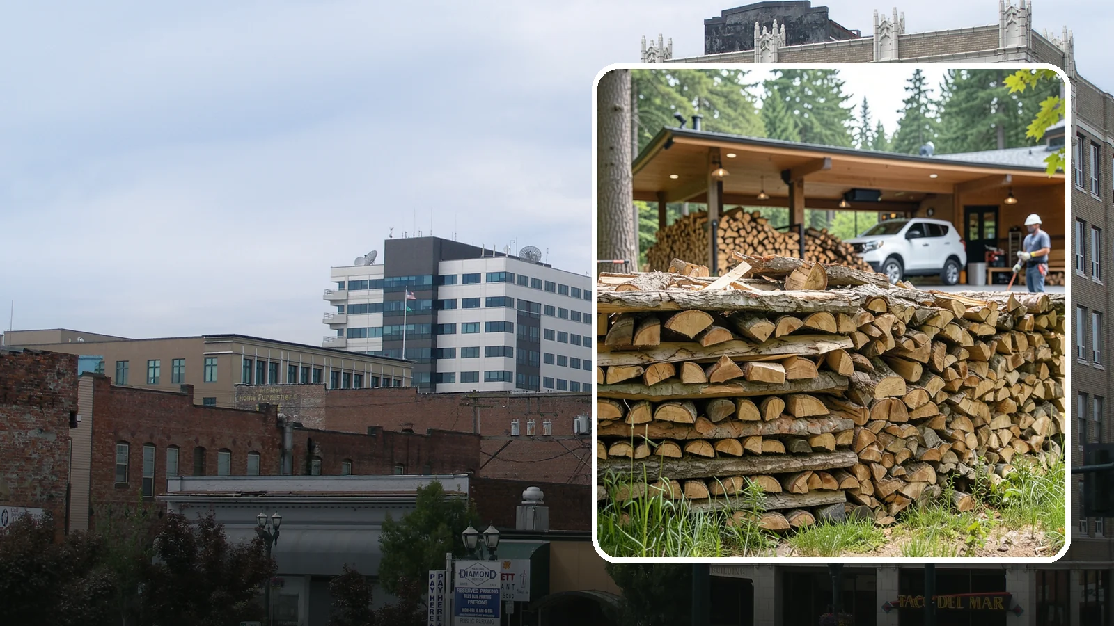 Pizza Restaurant Firewood in Everett, Snohomish County, WA - We keep Pacific Northwest pizzerias stocked with dry, clean-burning wood cut to fit wood-fired pizza ovens.