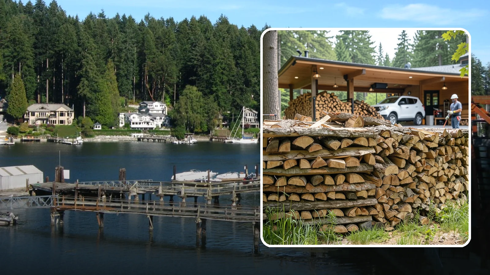 Pizza Restaurant Firewood in Gig Harbor, Pierce County, WA - We keep Pacific Northwest pizzerias stocked with dry, clean-burning wood cut to fit wood-fired pizza ovens.
