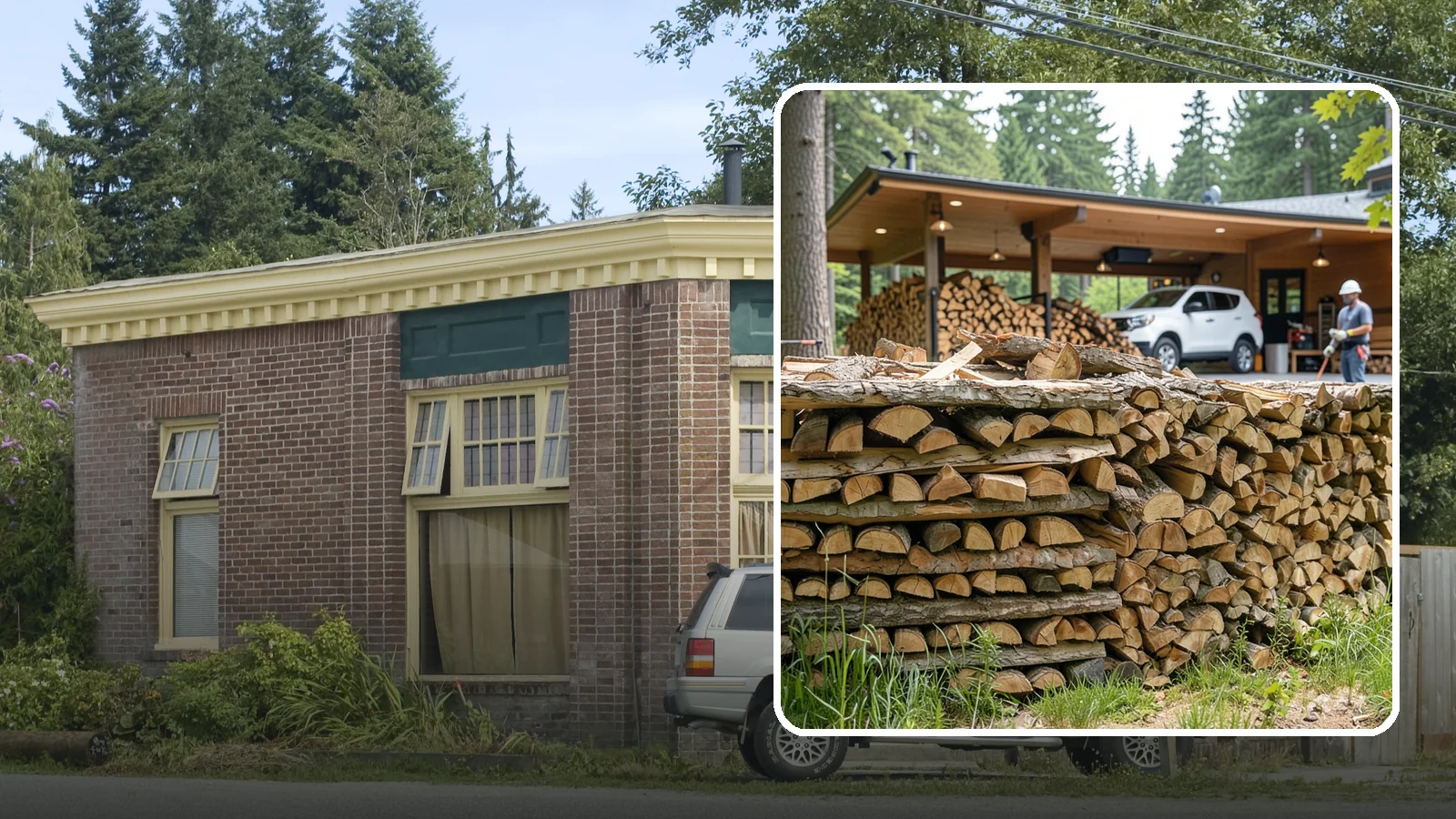 Pizza Restaurant Firewood in Hamilton, Skagit County, WA - We keep Pacific Northwest pizzerias stocked with dry, clean-burning wood cut to fit wood-fired pizza ovens.