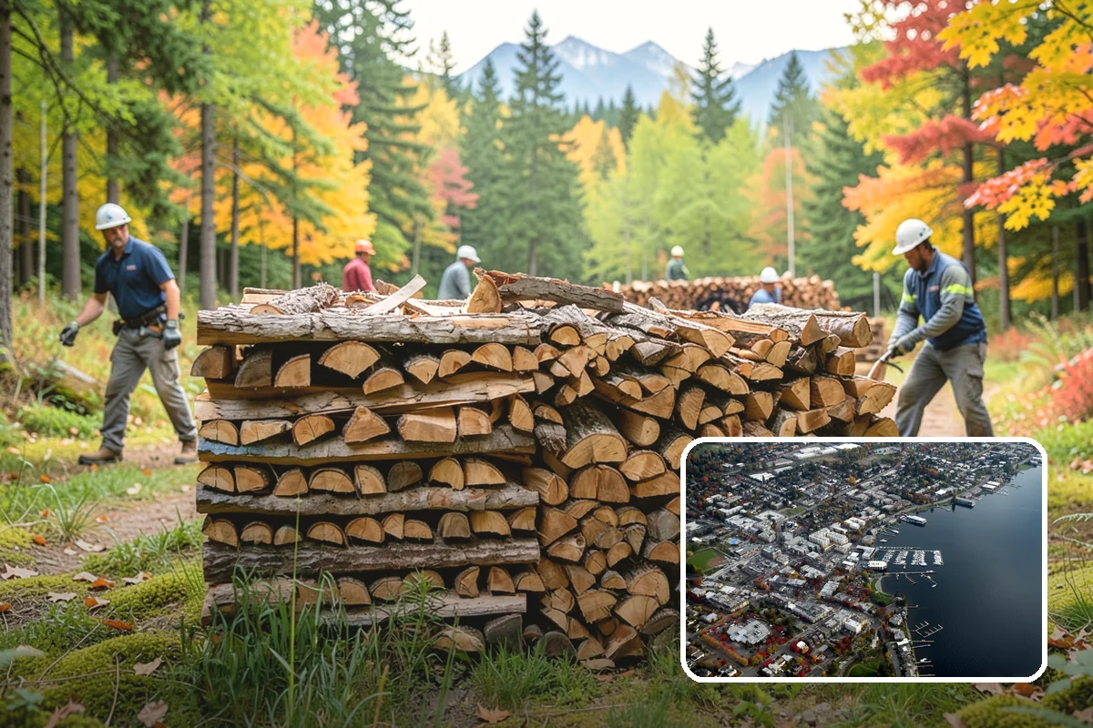 Pizza Restaurant Firewood in Kirkland, King County, WA - Wood sized to fit pizza oven fireboxes