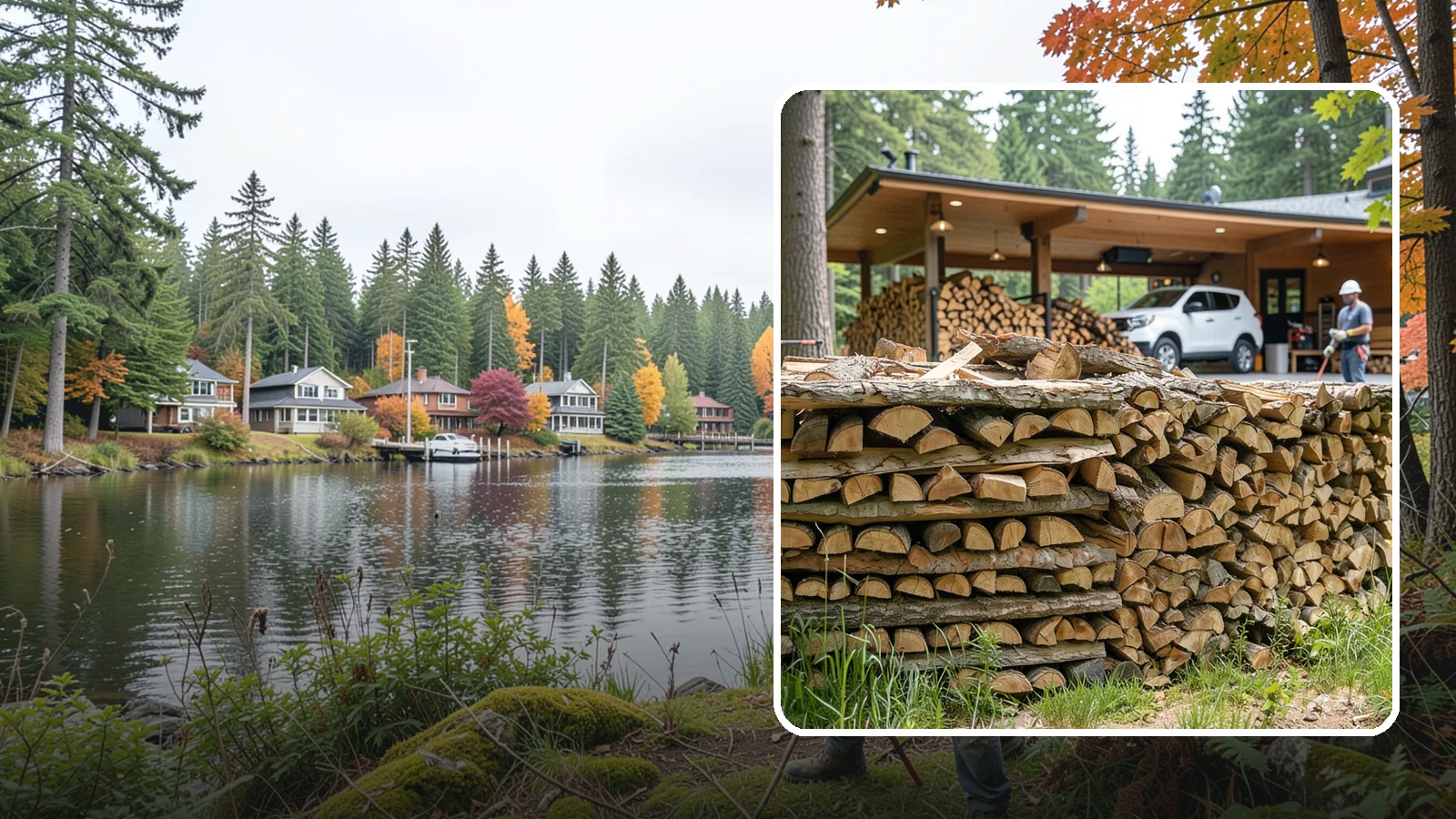 Pizza Restaurant Firewood in La Conner, Skagit County, WA - We keep Pacific Northwest pizzerias stocked with dry, clean-burning wood cut to fit wood-fired pizza ovens.