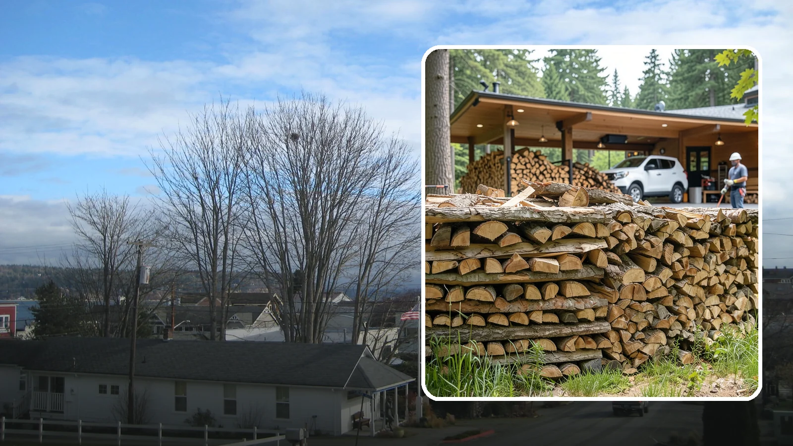 Pizza Restaurant Firewood in Langley, WA - We keep Pacific Northwest pizzerias stocked with dry, clean-burning wood cut to fit wood-fired pizza ovens.