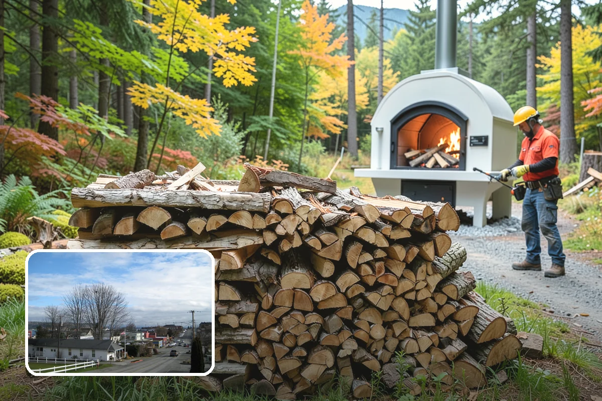 Pizza Restaurant Firewood in Langley, WA - Wood sized to fit pizza oven fireboxes