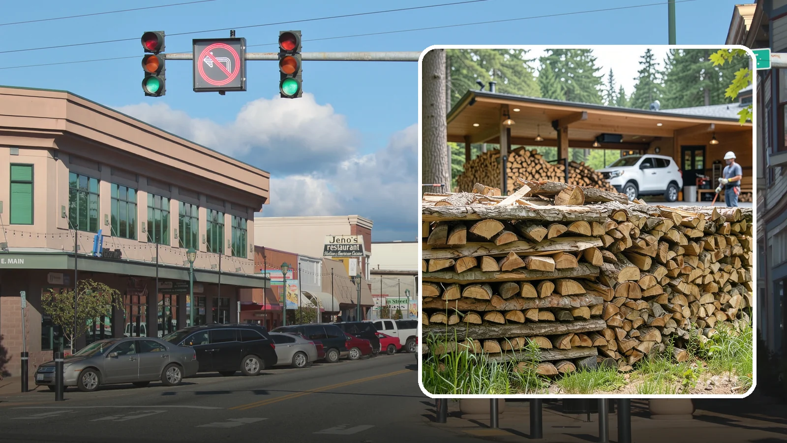 Pizza Restaurant Firewood in Monroe, Snohomish County, WA - We keep Pacific Northwest pizzerias stocked with dry, clean-burning wood cut to fit wood-fired pizza ovens.
