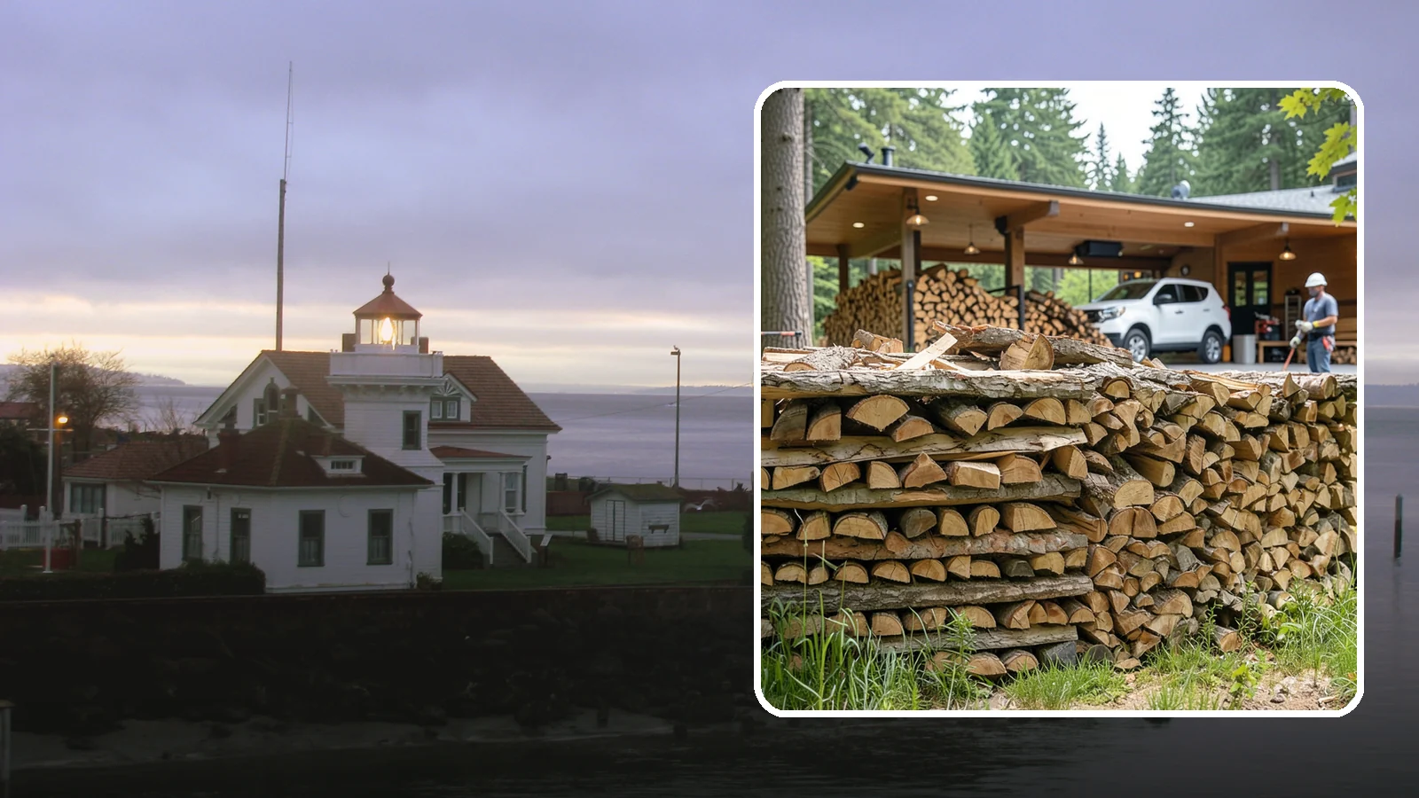 Pizza Restaurant Firewood in Mukilteo, Snohomish County, WA - We keep Pacific Northwest pizzerias stocked with dry, clean-burning wood cut to fit wood-fired pizza ovens.