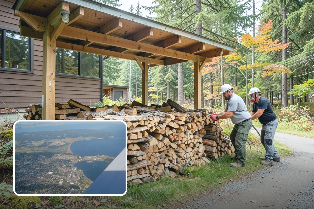 Pizza Restaurant Firewood in Oak Harbor, Island County, WA - Wood sized to fit pizza oven fireboxes