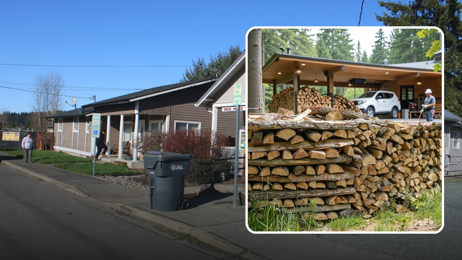 Pizza Restaurant Firewood in South Prairie, Pierce County, WA - We keep Pacific Northwest pizzerias stocked with dry, clean-burning wood cut to fit wood-fired pizza ovens.