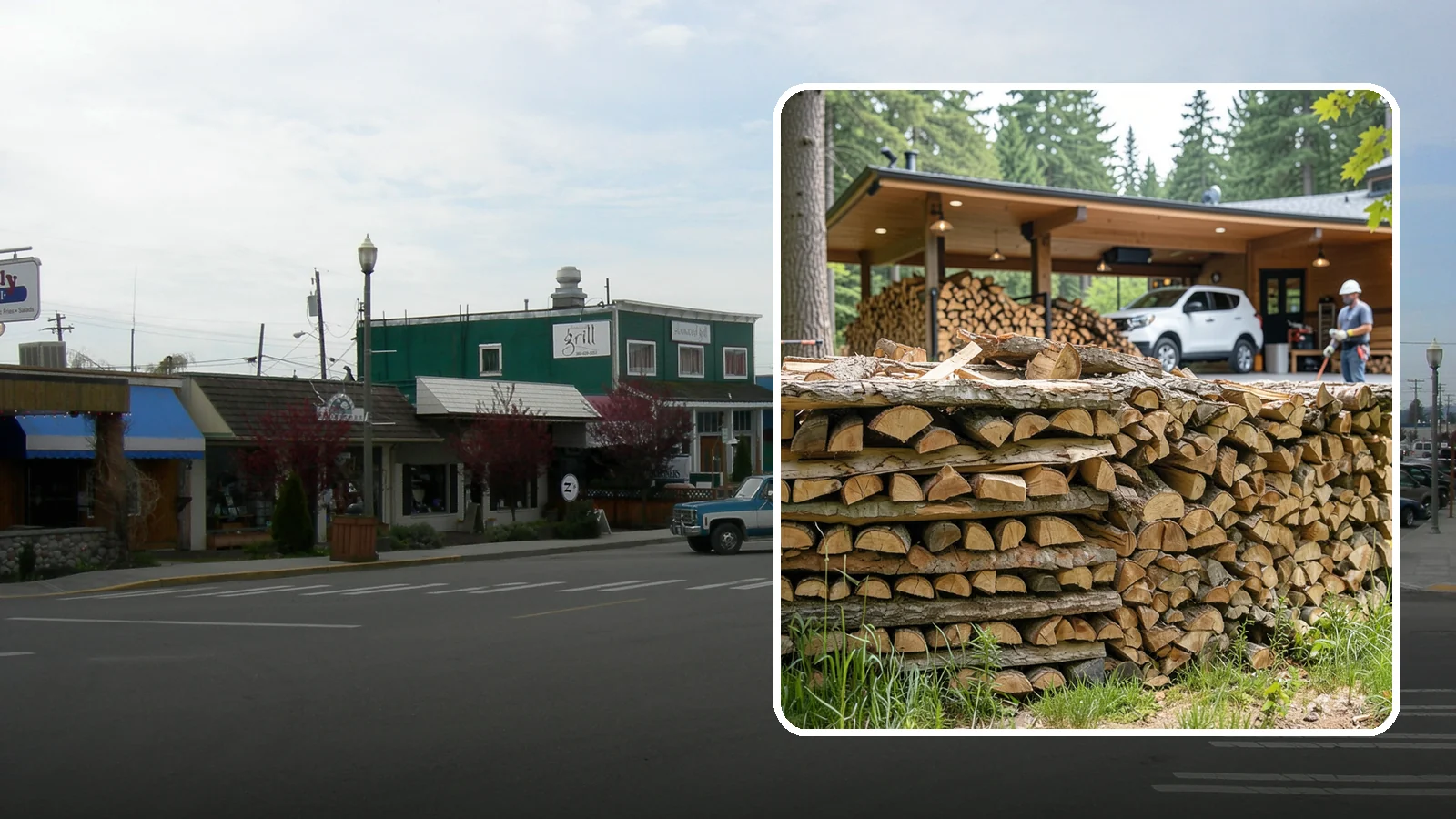Pizza Restaurant Firewood in Stanwood, Snohomish County, WA - We keep Pacific Northwest pizzerias stocked with dry, clean-burning wood cut to fit wood-fired pizza ovens.