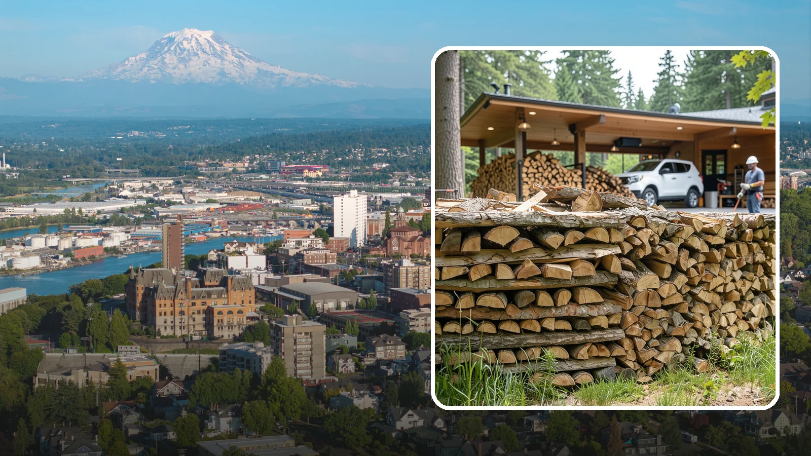 Pizza Restaurant Firewood in Tacoma, Pierce County, WA - We keep Pacific Northwest pizzerias stocked with dry, clean-burning wood cut to fit wood-fired pizza ovens.