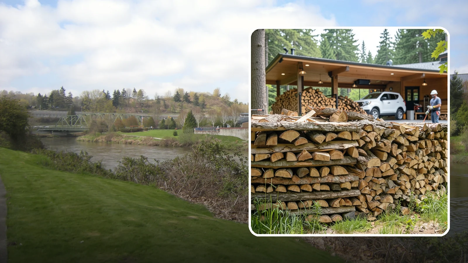 Pizza Restaurant Firewood in Tukwila, King County, WA - We keep Pacific Northwest pizzerias stocked with dry, clean-burning wood cut to fit wood-fired pizza ovens.